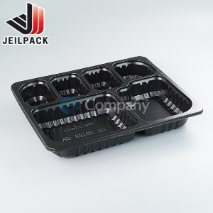실링용기 JH 23193-6A(흑색)박스600개/반찬포장