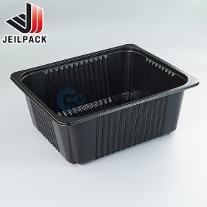 (공짜배송)일회용 씰링용기(갈비포장) JH-23199(블랙)반박스300개
