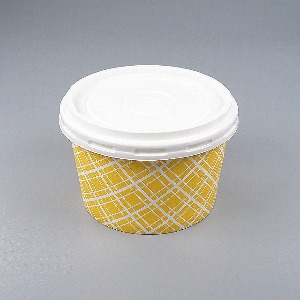 일회용 종이용기(밥그릇)분식,포장/ 750호 PT 체크무늬/ 1000개세트